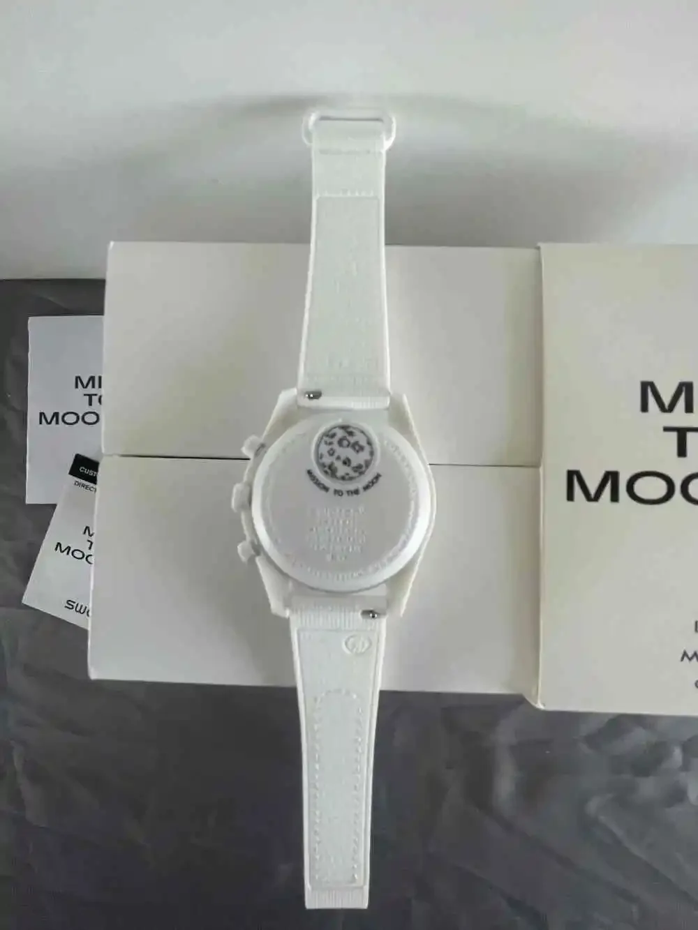Swatch X Omega Moonswatch Snoopy Mission to the Moonphase White Men's Watch